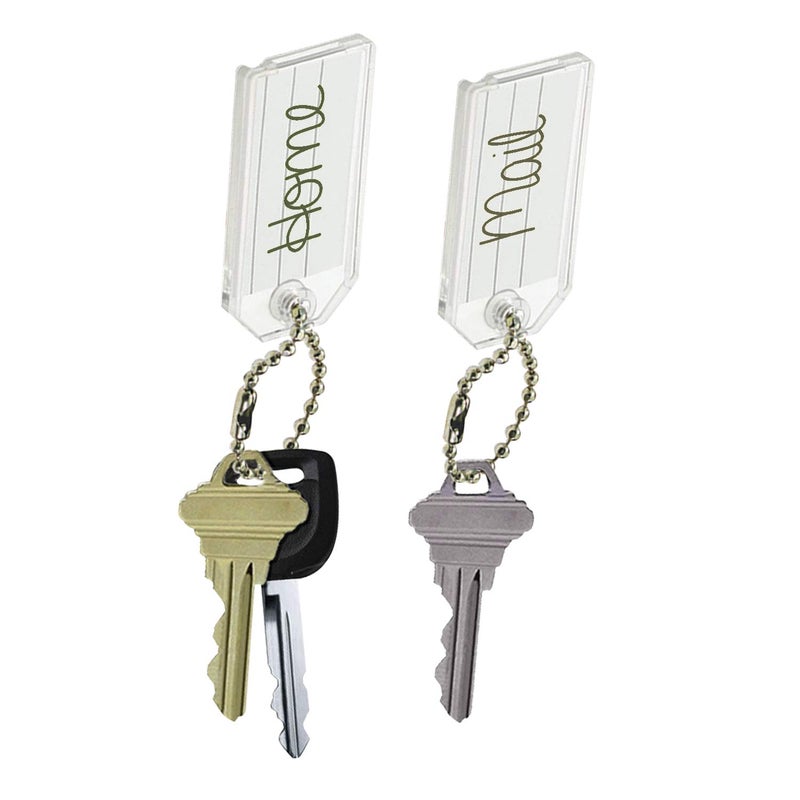 Lucky Line Key Tag w/Ball Chain Clear 100/box (2010010) - Image 2